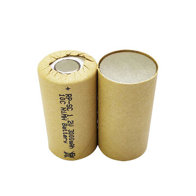 kaufen Nickel 10c Batteriezelle Sub-C SC3000mah 1,2 V Ni Mh wiederaufladbare Batterie online manufacture