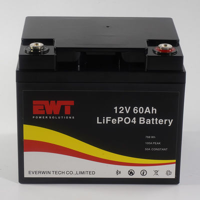 kaufen 12V 60AH Lithium-Eisenphosphat-Batterie mit Bluetooth-Unterstützung Online-Herstellung