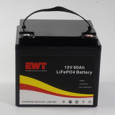 kaufen Lange Lebensdauer wiederaufladbar 12v 60ah 768wh Lifepo4 Batterie für Roller E-Bike Golf Auto online manufacture