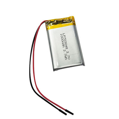 Leistung Lithium Polymer Batterie 3,7v 1000mah LiPo Batterie 703048