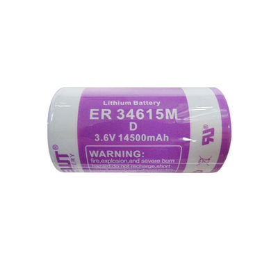 3,6 V 14500 mAh D Lithium-Thionylchlorid-Batterie ER34615M Batterie CE