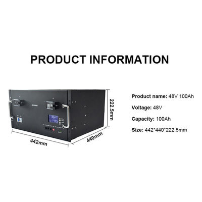 angepasste 48V Lithium-Eisen-Phosphat-Batterie Anoden 100Ah LFP-Batterie