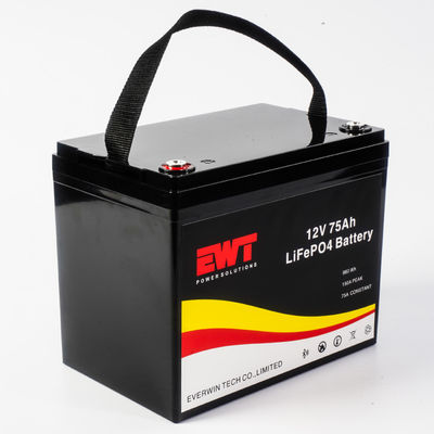 12V Ersatz-Lithium-Eisenphosphat-Batterie 12,8V 75Ah Elektrische Volkslifte LiFePO4 Lithium-LFP-Batterie