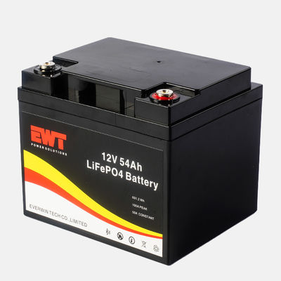 12V Lithium-Eisenphosphatbatterie 12.8V 54Ah LiFePO4 LFP Lithium-Batteriepaket für Solarspeichersysteme