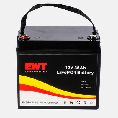 12.8V Ersatz Lithium LiFePO4 Batteriepackung Elektrische Stromversorgungssysteme 12V 35Ah Lithium Eisenphosphatbatterie