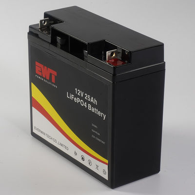 Lifepo4 Batteriepack 12V 25Ah Lithium-Eisen-Phosphat-Batterie mit Smart BMS