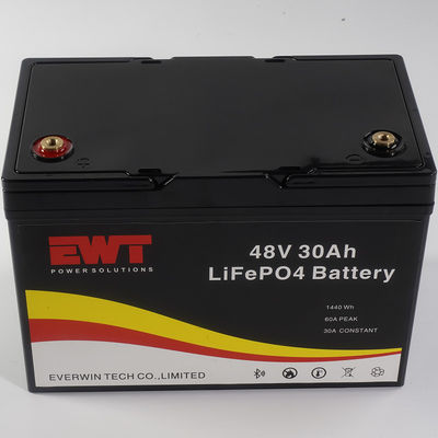 Lange Lebensdauer wiederaufladbar 48V 30Ah Lifepo4 Batterie für Roller E-Bike Golf Auto