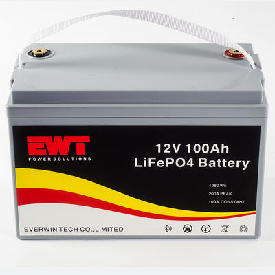 Großhandel mit Zulassung 12V 100ah LiFepo4 Batteriepacks 12,8V 100ah für Wohnmobile und Boote