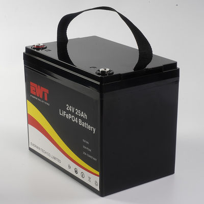 640Wh Leistung 24V Lithium-Eisen-Phosphat-Batterie mit 3C-Auslademenge und Lebensdauer