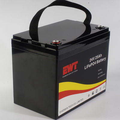 Wiederaufladbare 24V Li-Ionen-Batterie in schwarzer Farbe für schwere Geräte