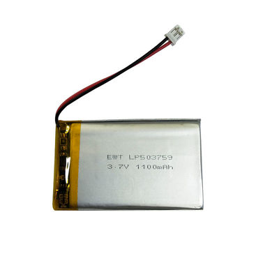 Silber Lithium Polymer Akku LP503759 3.7V 1100mAh für langlebige Leistung