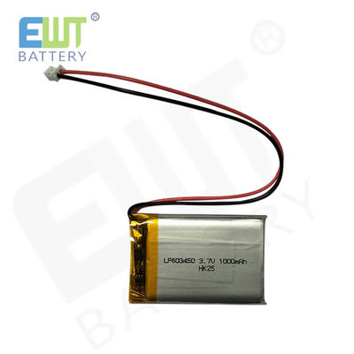 Oem Odm unterstützte Lithium-Ionen-Polymer-Batterie LP603450 3.7V 1000mAh