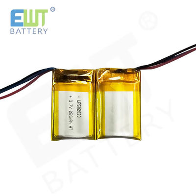 4.2V Ladeabschaltspannung und Li-Poly-Batterie mit Taschenzellen LP502030 3.7V 250mAh