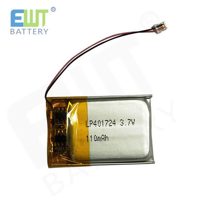 Silber-Lithium-Ionen-Polymer-Batterie LP401724 3,7V 110mAh für zuverlässige und überlegene Leistung