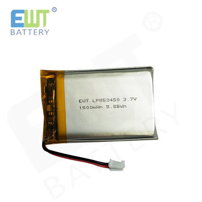LP853450 3,7V 1500MAH Li-Polymer-Stromzelle mit maximaler Ladeströmung 1C