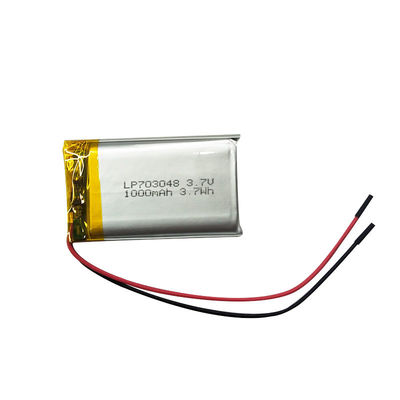 LP703048 3,7V 1000mAh Lithium-Polymer-Wiederaufladebatterie