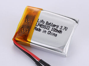 Langlebige und hohe Kapazität 250mAh Lithium-Polymer-Wiederaufladbare Batterie mit Kurzschlussschutz