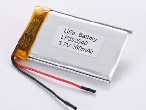LP302540 3,7V 260MAH Hochleistungs-Lithium-Polymer-Batterie Umweltbelastung enthält giftige Stoffe 12 Monate Garantie