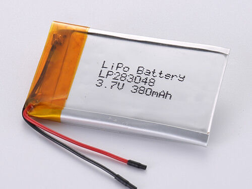 LP283048 3,7V 380MAH Wiederaufladbare Lithium-Polymer-Batterie der Klasse A -20 bis 45 Grad Celsius