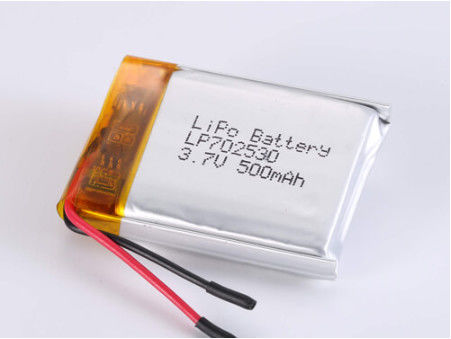 3.7V 500mAh Lithium-Polymer-Zelle ROHS-zertifizierte wiederaufladbare Batterie für schwere Anwendungen