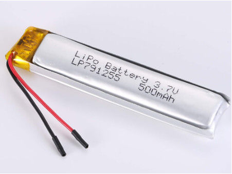 LP791255 500 MAH JST/Maßgeschneiderte Lithium-Polymer-Batterie für eine hohe Kapazität und langlebige Stromversorgungslösung durch Luftlieferung