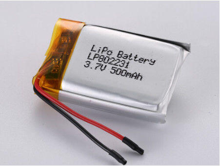 LP802231 3.7V 500MAH Silber-Lithium-Polymer-Batterie mit breiten Anwendungsbereichen und PCB-Schutz