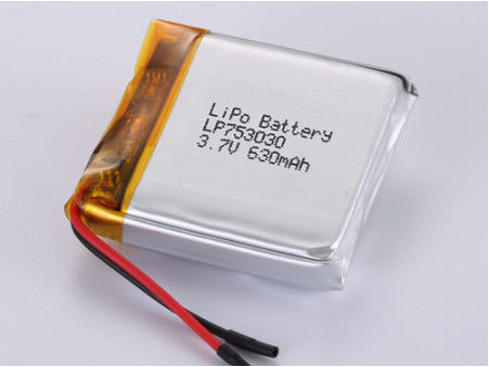 LP753030 3,7V 630MAH Silber Lithium Polymer Batterie für lang anhaltende Leistung