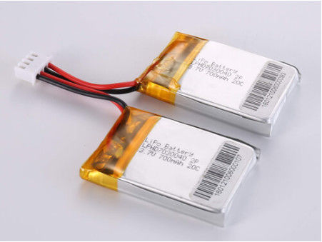 Li-polymer Rechargeable Battery LPHD7030040 3.7V 700MAH Oem Odm Supported for -20°C To 60°C