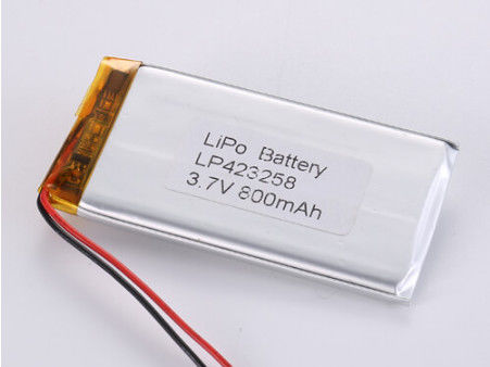 LP423258 3,7 V 800 MAH Chemische Zusammensetzung Lithium-Polymer-Batterie Li-Ionen-Wiederaufladungszelle für Industrie