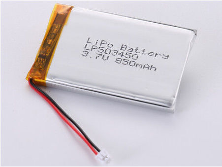 LP503450 3.7V 850MAH Li-polymer Battery High Capacity for Power Users Oem Odm Supported CE Certificates