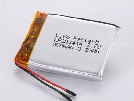 LP603444 3,7V 900MAH Li-Ionen-Batterie Hersteller Münzgröße Lithium-Polymer-Batterie für Ladegeräte