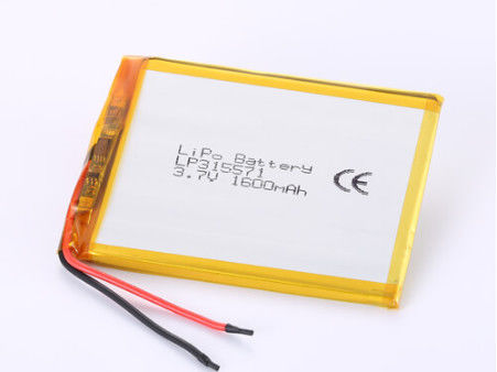 LP315571 3.7V 1600mAh Li-Ionen-Batterie mit Überentladungsschutz und langer Lebensdauer