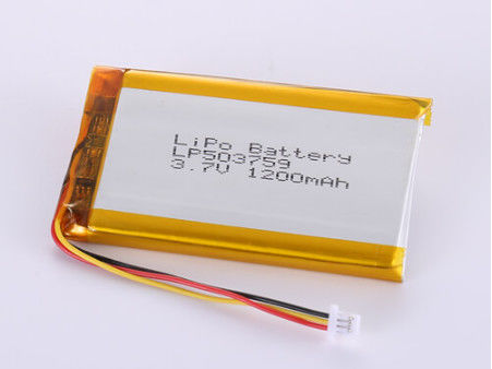LP503759 3.7V 1200MAH Li-Ionen-Batterien Hersteller Silber für wiederaufladbare Geräte