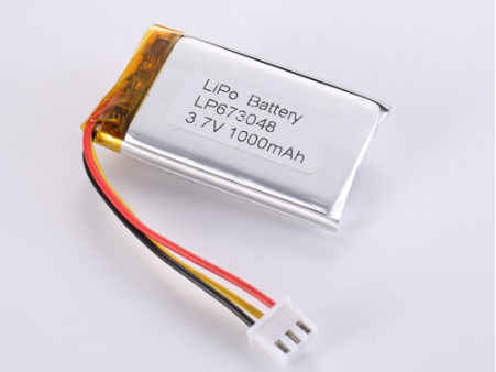 LP673048 3,7V 1000MAH Li-Ionen-Batterien Hersteller 3,7V 1C Spitzenentladung Silber Lithium-Polymer-Batterie für elektronische Geräte