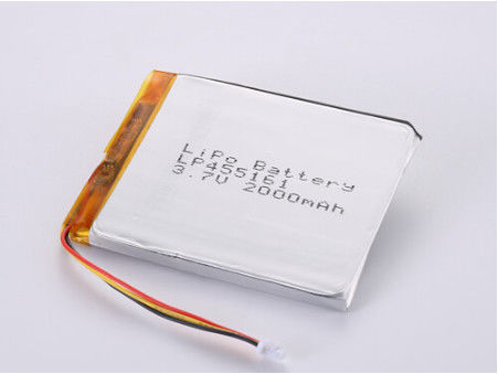 Silber-Lithium-Polymer-Batterie mit 12-Monats-Ein-Jahres-Garantie LP455161 3.7V 2000MAH Prismatische Batterie Hersteller