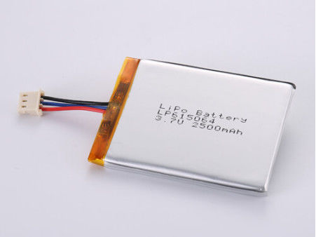 2500 MAH Li-Ionen-Batterien Hersteller, LP615064 3.7V Lipo-Batterie für Kundenanforderungen