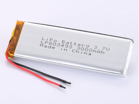 LP803493 3,7V 3000MAH Li-Ionen-Batterien Hersteller JST/Anpassungsanschluss für langlebige Leistung