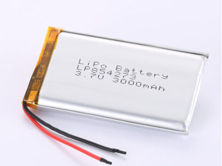 LP854273 3,7V 3000MAH Lithium-Polymer-Batterie CC/CV Lademethode Überentladungsschutz JST/Anpassungsanschlussart
