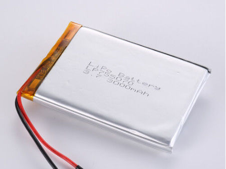 LP755070 3,7V 3000MAH Lithium-Polymer-Batterien Hersteller mit CC/CV-Lademethode und JST/Anpassungsanschlussart
