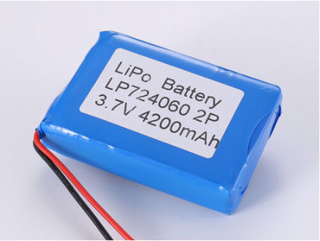 LP724060 3,7V 4200MAH Li-Ionen-Batterie für industrielle Anwendungen mit 1C-Entladeströmung