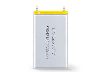 LP8542136 3,7V 6000mAh Polymer Li-Ionen Wiederaufladungszelle für 3,7V Spannungsanwendungen OEM und ODM unterstützt