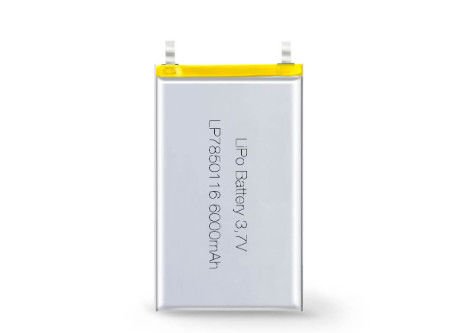 Unterstützte OEM ODM Lithium-Polymer-Batterie mit anderem Anodenmaterial LP7850116 6000mAh 3,7V Li-Ionen-Batterie Hersteller