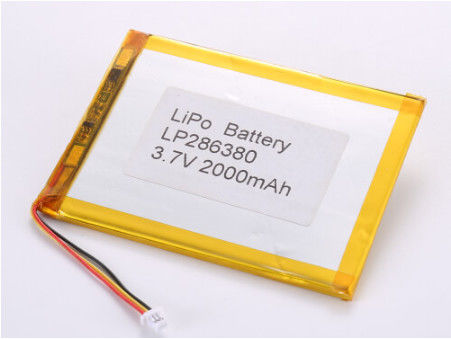 LP286380 3,7V 2000MAH Li-Ionen-Batterien Hersteller Überladungsschutz und Ladbar für anspruchsvolle Umgebungen