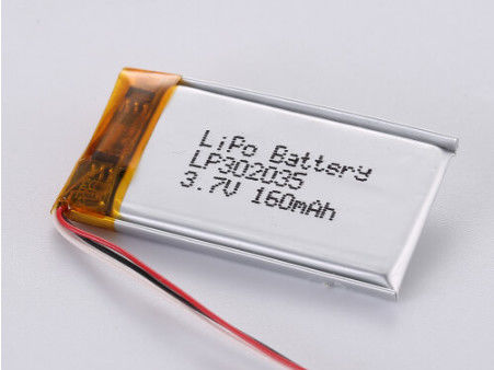LiPo Pack mit hoher Kapazität 3,7 V mit PCB-Schutz und Stromversorgung LP302035 3,7 V 160 MAH Li-Ionen-Batterien Hersteller