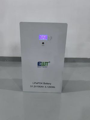 Li-Ion-Batterienhersteller Advanced EWT 51.2V 100Ah LiFePO4-Batterie für Energiespeicher und Netz-Tie-Systeme für das gesamte Haus